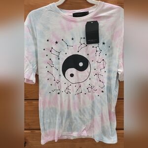 Junk Food Clothing Pastel Tie-Dye Yin Yang Tee